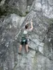 Canyon de Saulges - Pratique de l'escalade sur la paroi rocheuse d'une falaise