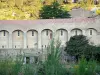Lagrasse - Abbaye Sainte-Marie d'Orbieu : bâtiment du dortoir des moines ; dans les Corbières