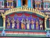Saint-Denis - Statues polychromes du temple tamoul Shri Kali Kampal Kôvil