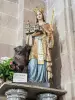 Statue of St. Richarde, in the church (© J.E)