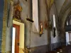 Inside the Saint-Hilaire church