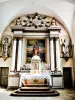 Maître-autel et retable de l'église de Chamesol (© J.E)