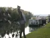 Statue au bord de la Marne
