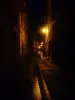 Une rue de Figeac, la nuit