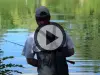 Pêcheur sur le lac de Lamontjoie