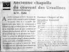 Information on the old chapel of the Ursuline convent (© Jean Espirat)