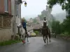 Morning horseback ride in Penne