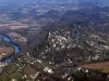 .
Vista aérea de Penne-d'Agenais (© AirflyParamoteur)
