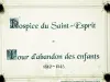 Informations sur l'hospice du saint Esprit (© Jean Espirat)