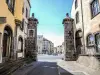 Porte de Mozac, vue de l'intérieur de la ville ancienne (© J.E)