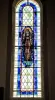 Sainte-Claire du Saint-Mont stained glass window (© JE)