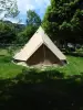 Tente proposée à la location dans le camping
