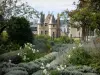 Анжер - Замок: сад с видом на королевскую резиденцию и часовню