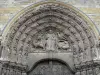Анжер - Фасад собора Сен-Морис: тимпан