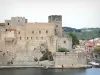 Коллиуре - Королевский замок Коллиур на берегу Средиземного моря