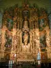 Коллиуре - Интерьер церкви Нотр-Дам-де-Анж: барочный алтарь высокого алтаря