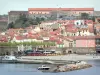 Коллиуре - Форт Мираду с видом на старый город Коллиур и Средиземное море
