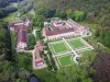 Abbazia di Fontenay - Veduta aerea della tenuta dell'abbazia