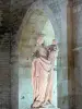 Abbazia di Fontenay - All'interno della chiesa abbaziale: Madonna col Bambino