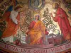 Agen - Intérieur de la cathédrale Saint-Caprais : fresque (peinture murale)