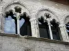 Agen - Gothic windows of the Seneschal's house
