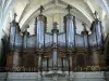 Bordeaux - Intérieur de la cathédrale Saint-André : grandes orgues