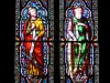 Bordeaux - Intérieur de la cathédrale Saint-André : vitrail