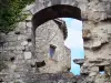 Bruniquel - Remains of the tower of château vieux castle  