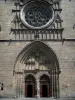 Cahors - Portal of the Saint-Etienne cathedral, in the Quercy