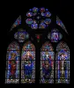 Cahors - Stained glass windows of the Saint-Etienne cathedral, in the Quercy