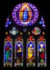 Cahors - Stained glass windows of the Saint-Barthélemy church, in the Quercy