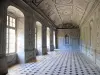 Castello di Tanlay - All'interno del grand château: grande galleria trompe-l'oeil