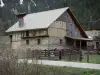 Cervières - Villaggio di Laus: legno e cottage in pietra