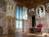 Château de Fontainebleau - Intérieur du palais de Fontainebleau : Grands Appartements : galerie François Ier et buste de François Ier