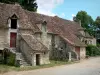 Château-Guillaume - Las casas en el pueblo, el pueblo de Lignac, en el valle de la Allemette, en el Parque Natural Regional de la Brenne