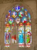 Chiesa di Vault-de-Lugny - All'interno della chiesa di Saint-Germain: vetrata