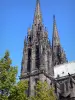 Clermont-Ferrand - Guglie della Cattedrale di Nostra Signora dell'Assunzione, pietra lavica e gotico