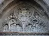 Clermont-Ferrand - Timpano del portale della Cattedrale gotica di Nostra Signora dell'Assunzione