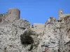 Corbières - Peyrepertuse: fortezza catara arroccato su un promontorio roccioso