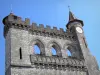 Monflanquin - Bastide médiévale : clocher-mur de l'église Saint-André