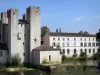 Moulin de Barbaste - Moulin fortifié d'Henri IV (moulin des Tours) au bord de la rivière Gélise