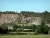 Paesaggi della Normandia - Pareti di roccia, alberi e pascoli
