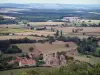 Paisajes de Borgoña del Sur - Village, pastos, bosques y árboles