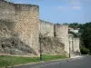 Parthenay - Pareti costellate di fortificazioni (torri) del medievale