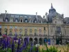 Rennes - Former Commerce palace and flowers in foreground