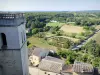 Schloß von Grignan - Blick von den Schlossterrassen auf die Landschaft der Drôme Provençale
