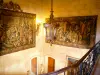 Schloß von Grignan - Inneres des Schlosses: Wandteppiche des Treppenhauses