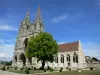 Soissons - Ex Abbazia di Saint-Jean-des-Vignes: facciate della chiesa abbaziale e il refettorio