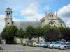 Soissons - Ex Abbazia di Saint-Léger (Museo Soissons): chiesa abbaziale di Saint-Leger e dintorni alberato