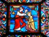 Soissons - All'interno della cattedrale di Saint-Gervais-et-Saint-Protais: vetrate